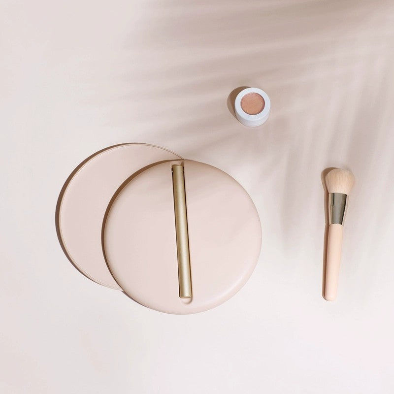 Muid Led Portable Folding Makeup Mirror Smokey Pink