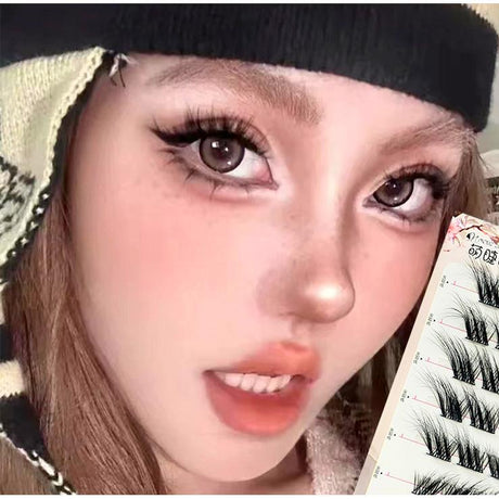 MJSP萌睫尚品免胶狐系斜飞假睫毛花妖美狐 10排