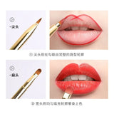 Portable Retractable Dual-Ended Lip Brush #03 Gold
