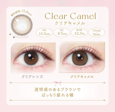 Ever Color 1 Day Colored Contact Lenses Clear Camel -1.50 20pcs