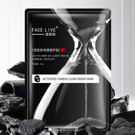 Face Live Activated Charcoal Black Mask 1pcs