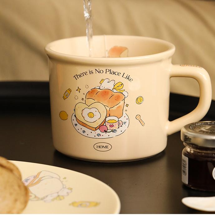 Lotus Blue蓝莲花面包兔马克杯吐司 400ml