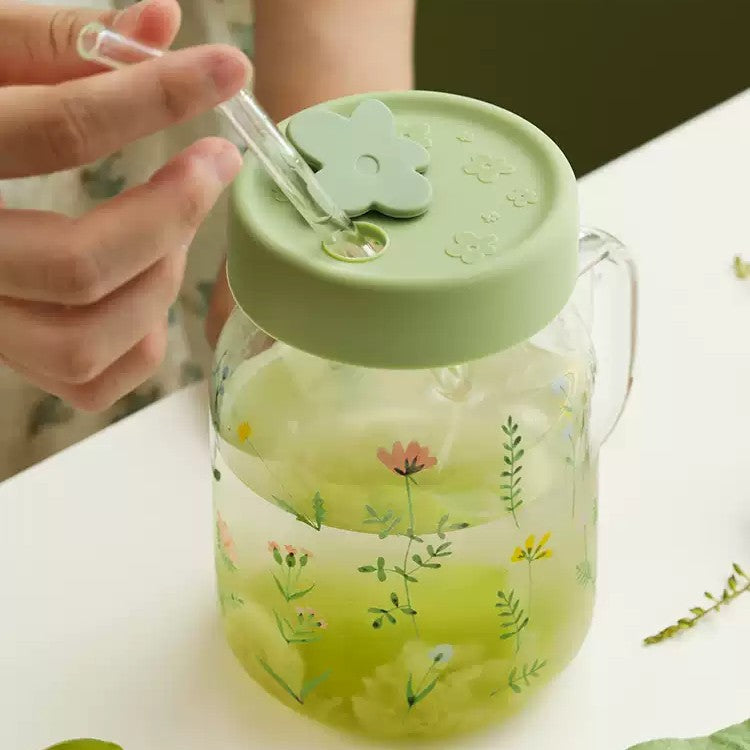 Lotus Blue Xiuxi Straw Cup Small 630ml