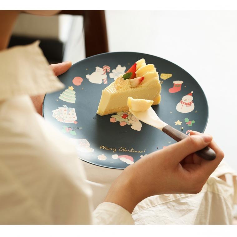 Lotus Blue蓝莲花阿满系列竹纤维盘圣诞