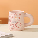 Cartoon Bear Ceramic Mug Cute Bunny 420ml
