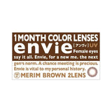 Envie 1 Month Colored Contact Lens Merim Brown -7.50 2pcs