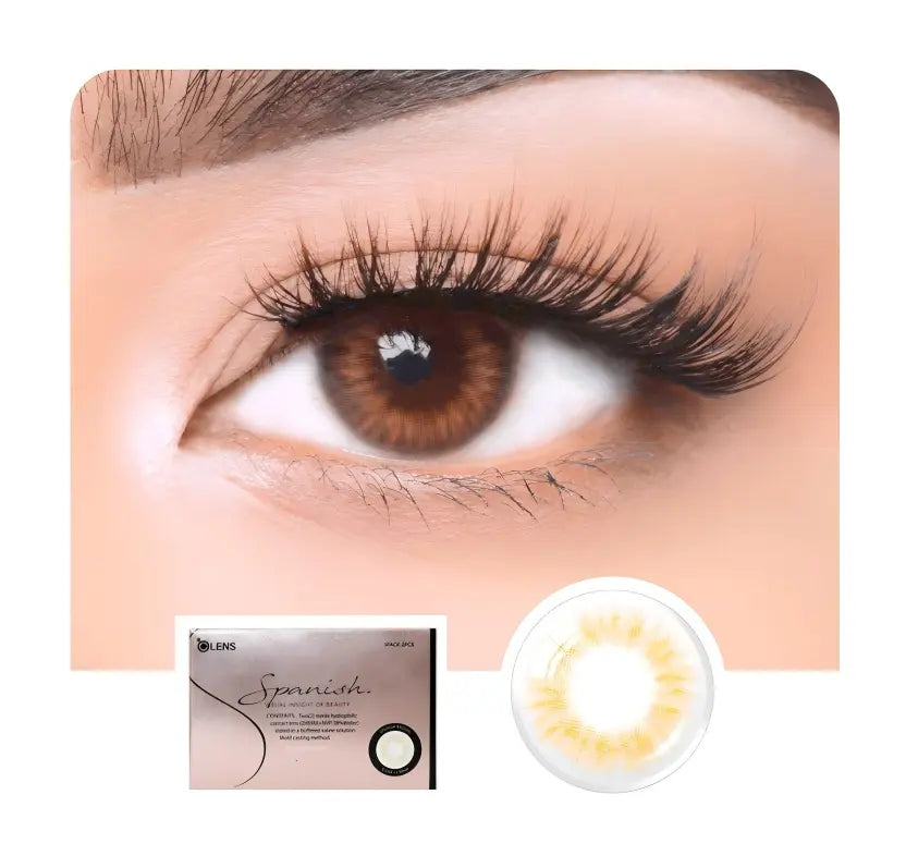 Olens月抛美瞳Spanish Real Brown -4.50 2pcs