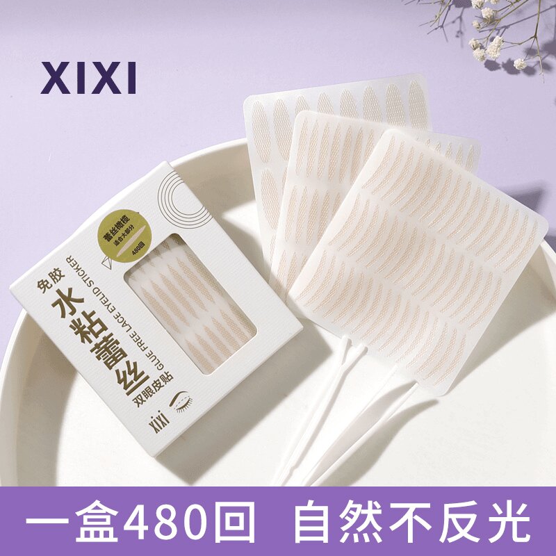 Xixi Glue Free Lace Double Eyelid Sticker Tape M Crescent Shape