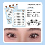 Meng Jie Shang Pin Zero-Feeling False Eyelashes Little Blue Flower 6 Rows