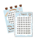 Meng Jie Shang Pin Zero-Feeling False Eyelashes Little Blue Flower 6 Rows