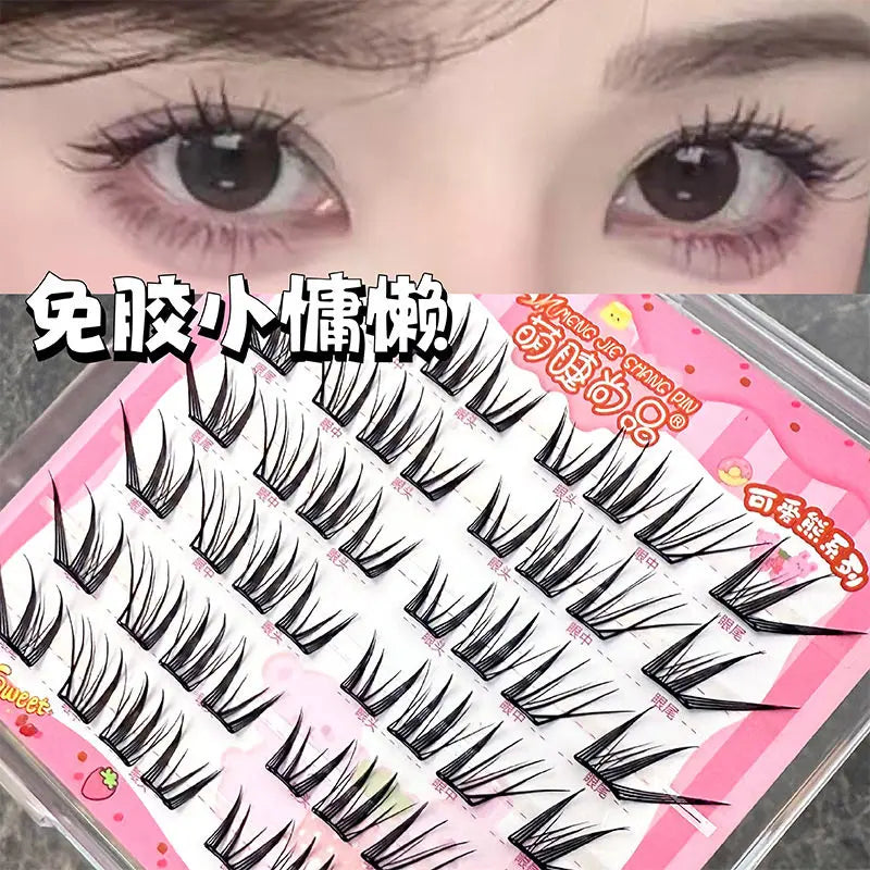 Meng Jie Shang Pin Glue Free False Eyelashes Little Lazy