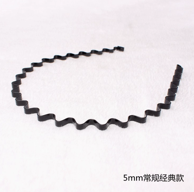 铁质发箍经典款-黑色-5mm