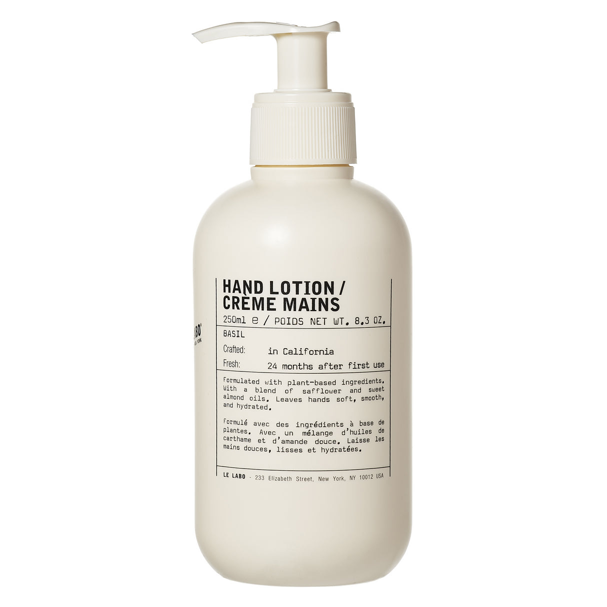 【团购八折】Le-Labo-桧木植纯系列护手乳-Basil-250ml