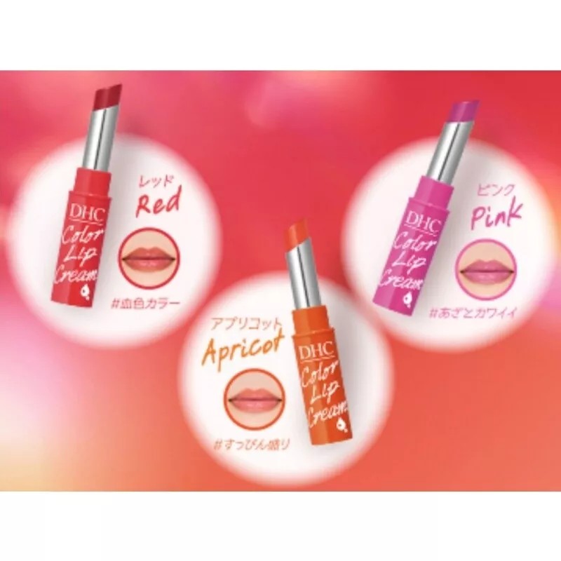 DHC Moisture Color Lip Care Cream Balm Pink 1.5g