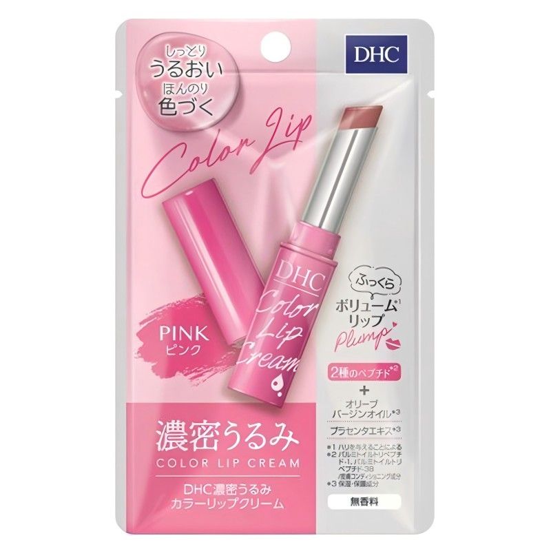 DHC Moisture Color Lip Care Cream Balm Pink 1.5g