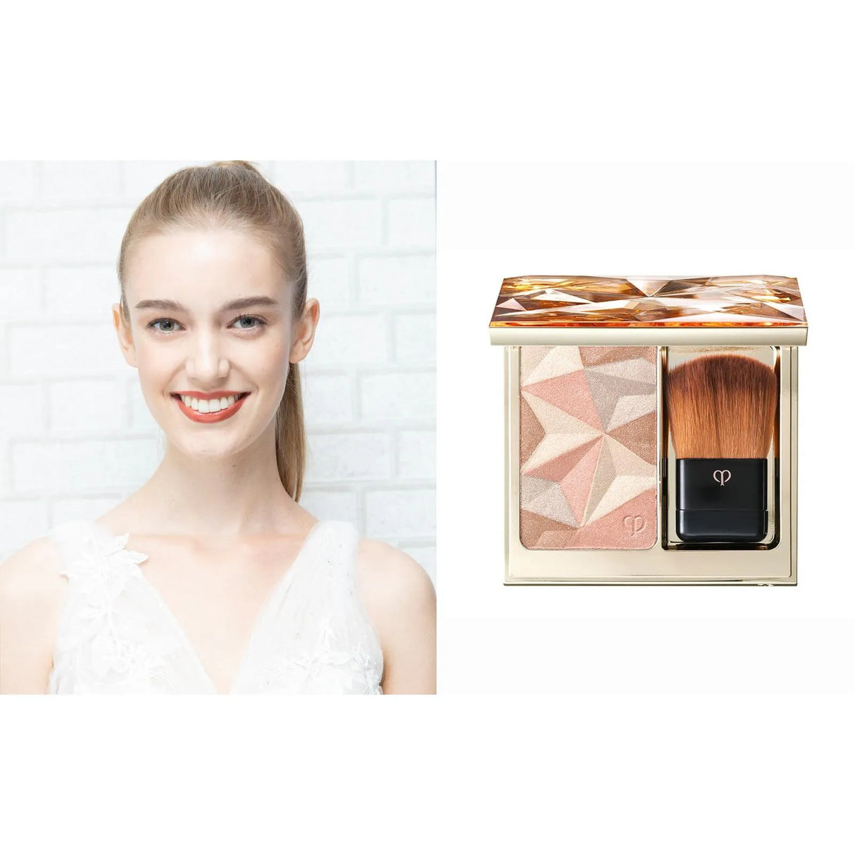 CPB肌肤之钥亮采柔肤粉高光#18暖橙粉