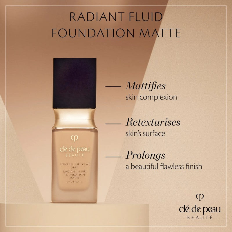 Radiant Fluid Foundation Matte オークル10 Clé de Peau Beauté Radiant Fluid Foundation Matte #OC10 35ml