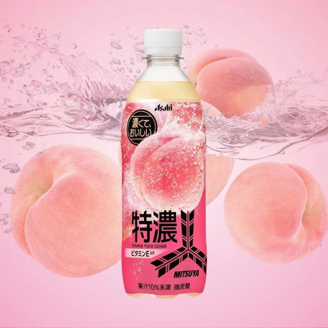 Asahi Beverage Mitsuya Tokuno Peach Squash 500ml