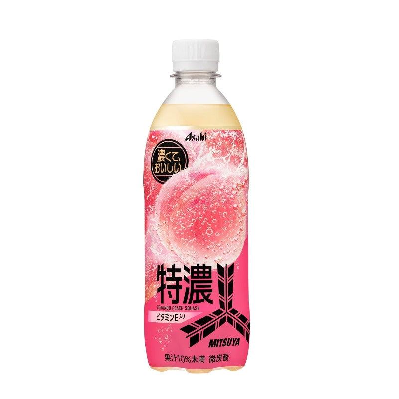 Asahi Beverage Mitsuya Tokuno Peach Squash 500ml