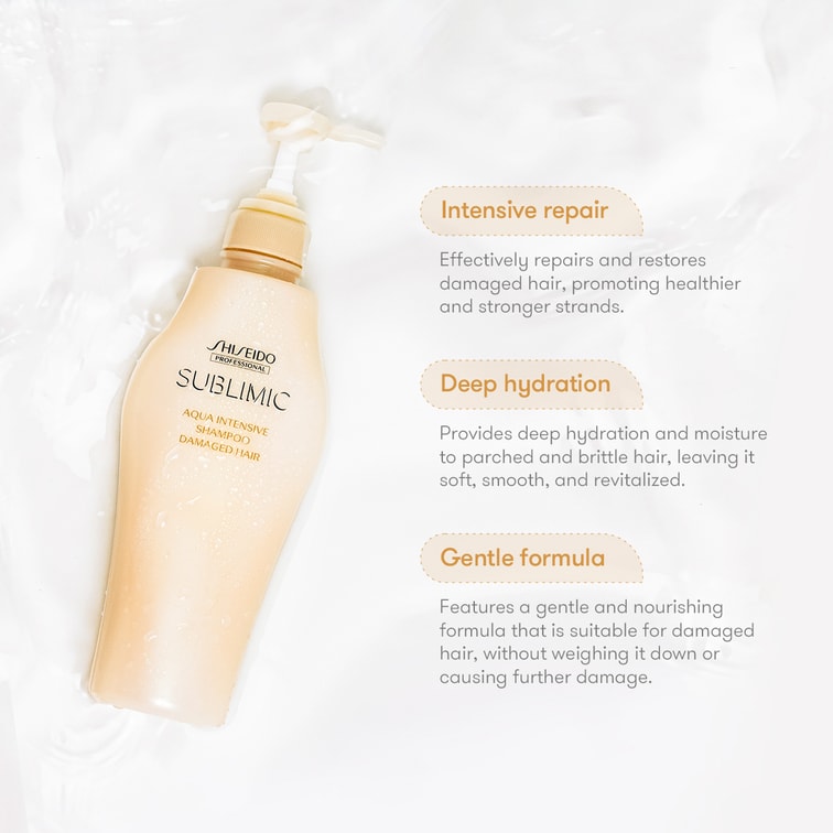Shiseido Sublimic Aqua Intensive Shampoo For Damaged Hair 500ml