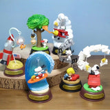 Re-Ment Boite De 6 Figurines Snoopy Swing Vignette Ornament