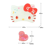 Sanrio三丽鸥迷你心形发抓夹套装Hello Kitty