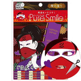 Pure Smile战国艺术彩绘脸谱面膜补水保湿 4片