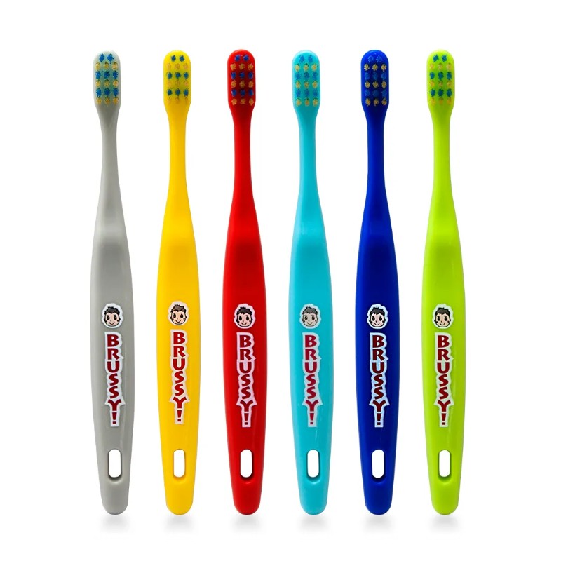 Flossy Brussy Children's Toothbrush Brushy Boys 12pcs