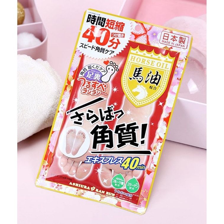MYM Ashiura Ran Run马油足膜去死皮嫩白 1对