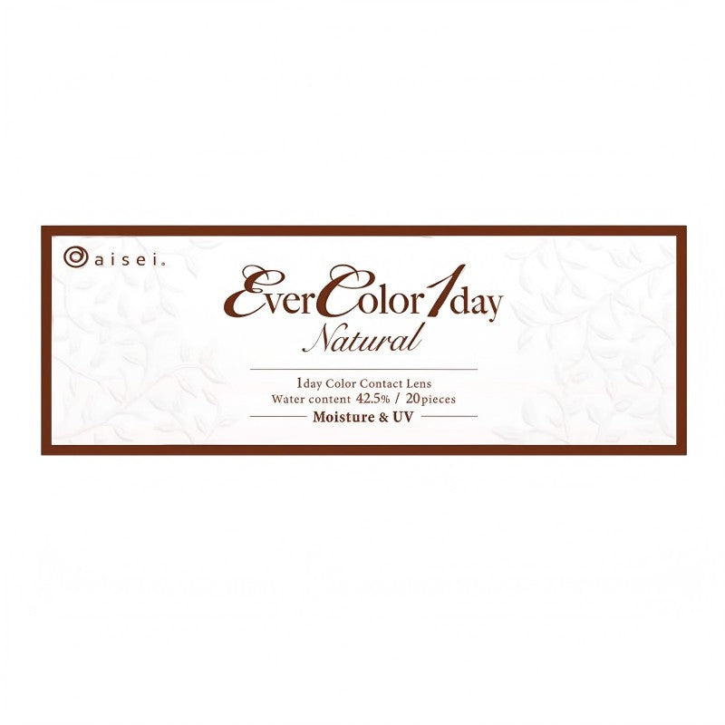 Ever Color 1 Day Natural Colored Contact Lens Milk Brownie -4.00 20pcs