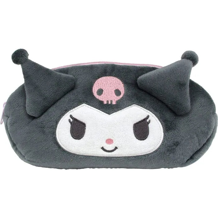 T's Factory Sanrio Plush Face Pen Pouch Kuromi