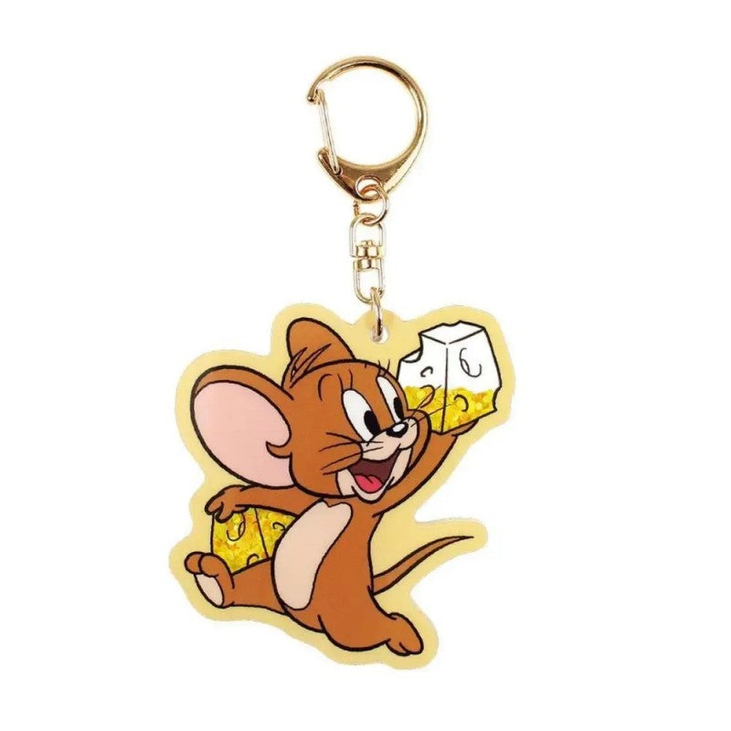 T's Factory Tom And Jerry Holographic Glitter Keychain Jerry