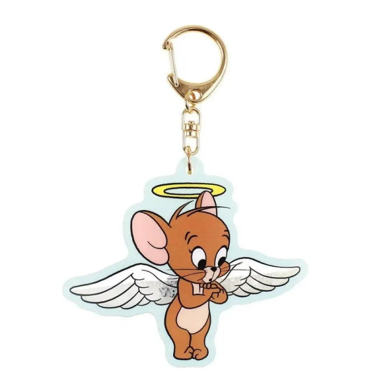 T's Factory Tom And Jerry Ver. Holographic Glitter Keychain Jerry Angel