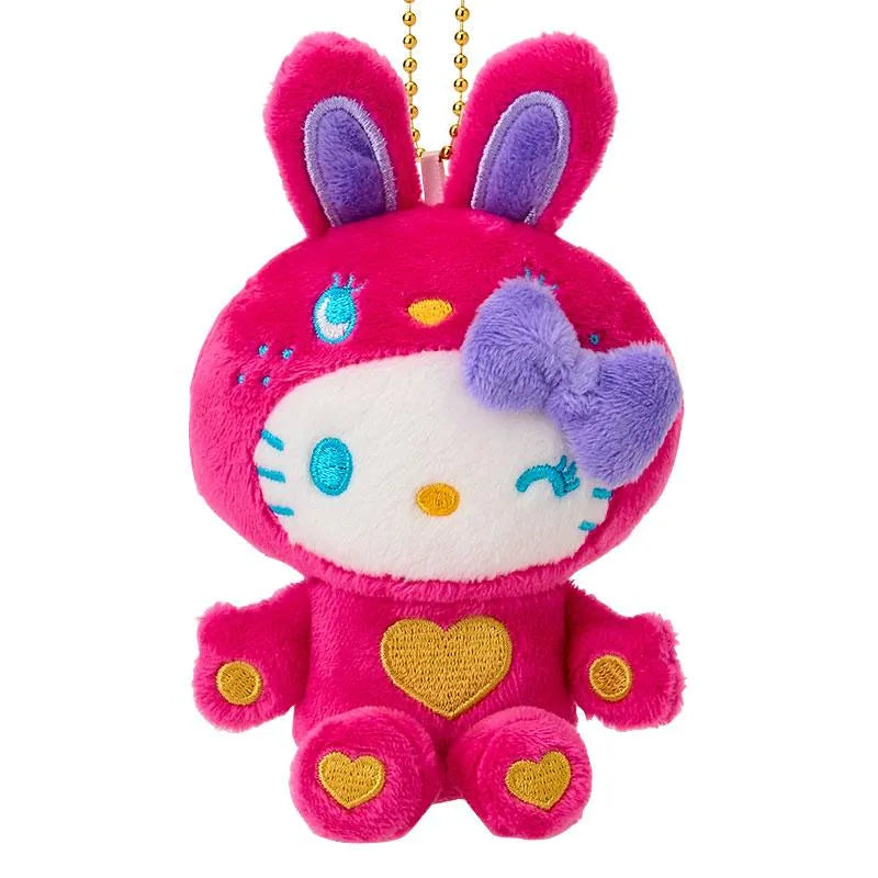 Sanrio Mascot Holder Hello Kitty Colorful Bunny Collection Red