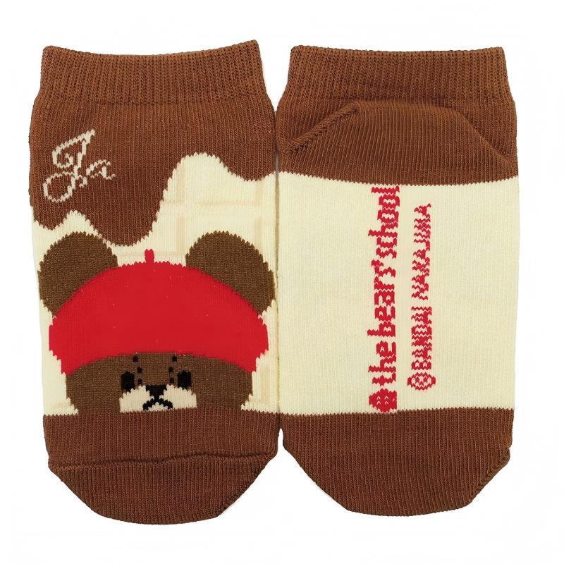 Nakajima小熊学校儿童袜子巧克力帽款杰琪