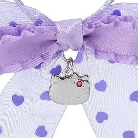 Sanrio三丽鸥紫色蝴蝶结头绳Hello Kitty
