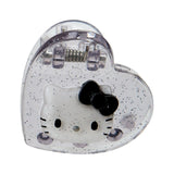 Sanrio Mini Hair Clip Set Hello Kitty Metallic Sliver