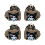 Sanrio Mini Hair Clip Set Kuromi Metallic