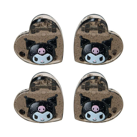 Sanrio Mini Hair Clip Set Kuromi Metallic