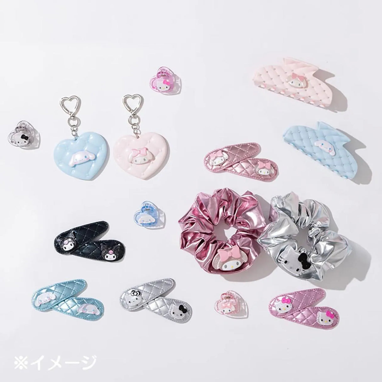 Sanrio Hair Pin Set Kuromi Metallic 2pcs