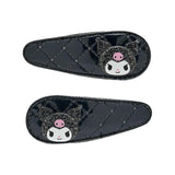 Sanrio Hair Pin Set Kuromi Metallic 2pcs
