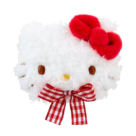 Sanrio三丽鸥脸型毛绒发夹Hello Kitty