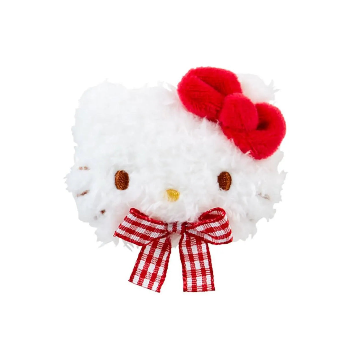 Sanrio三丽鸥脸型毛绒发夹Hello Kitty