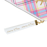 Sanrio Flat Pouch Hello Kitty Tartan 50th Anniversary 2pcs