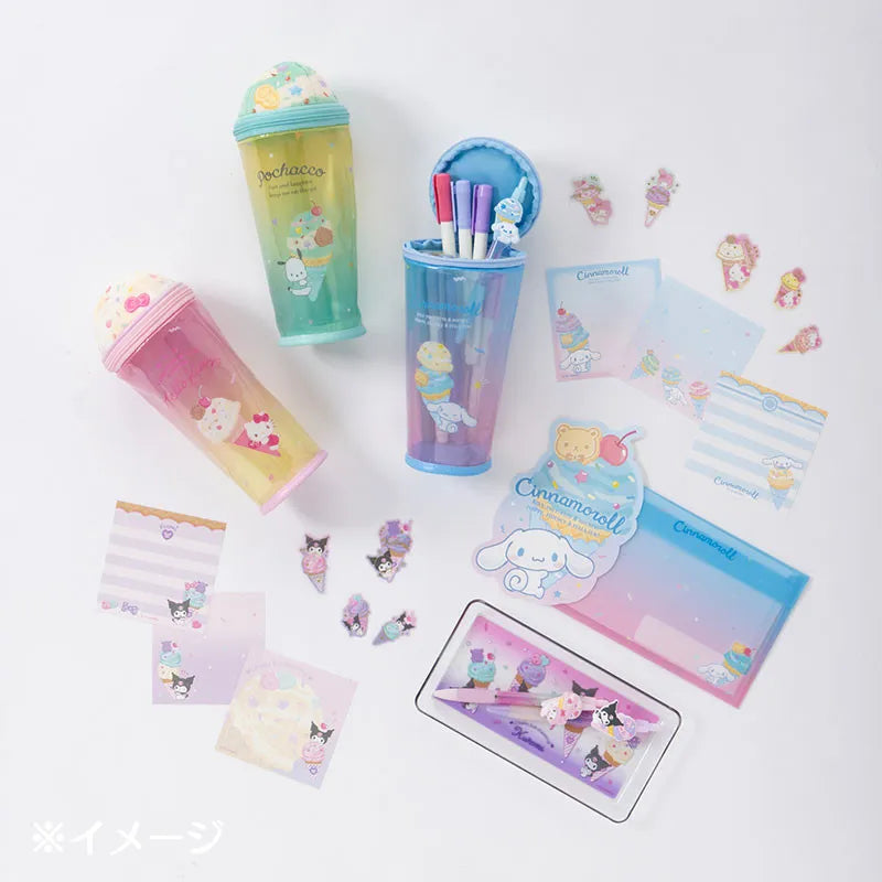 Sanrio三丽鸥冰淇淋造型拉链式笔盒Hello Kitty