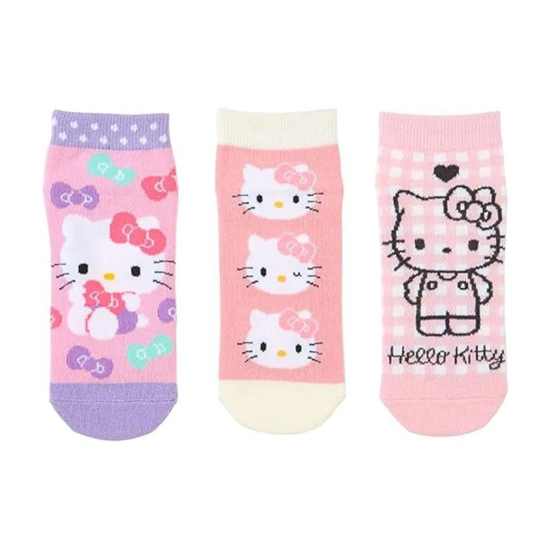 Sanrio三丽鸥印花袜子Hello Kitty 16-18cm 3双