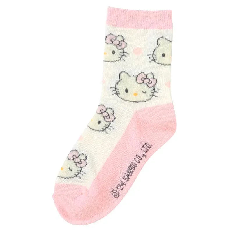 Sanrio三丽鸥印花袜子Hello Kitty 13-15cm 3双