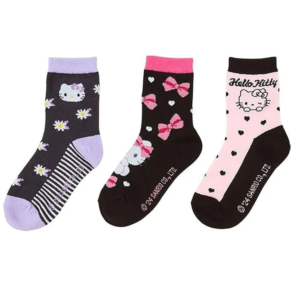 Sanrio三丽鸥袜子Hello Kitty 16-18cm 3双