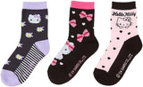 Sanrio三丽鸥印花袜子Hello Kitty 19-21cm 三双