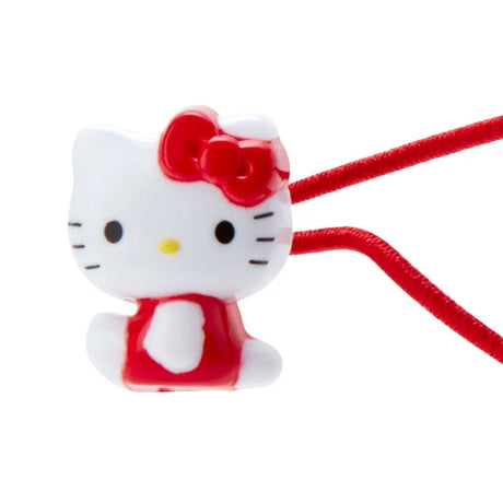 Sanrio Kids Mascot Hair Tie Hello Kitty Heart Red